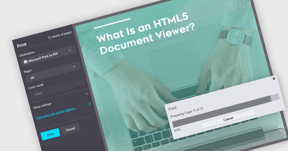 Print Documents to PDF from JavaScript Apps