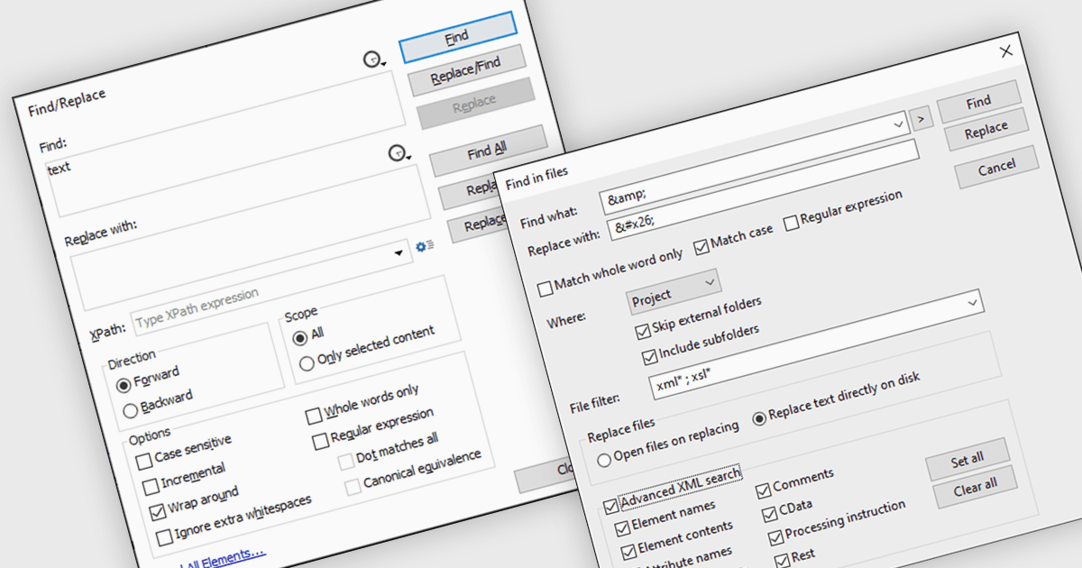 Streamline XML Editing with Find and Replace