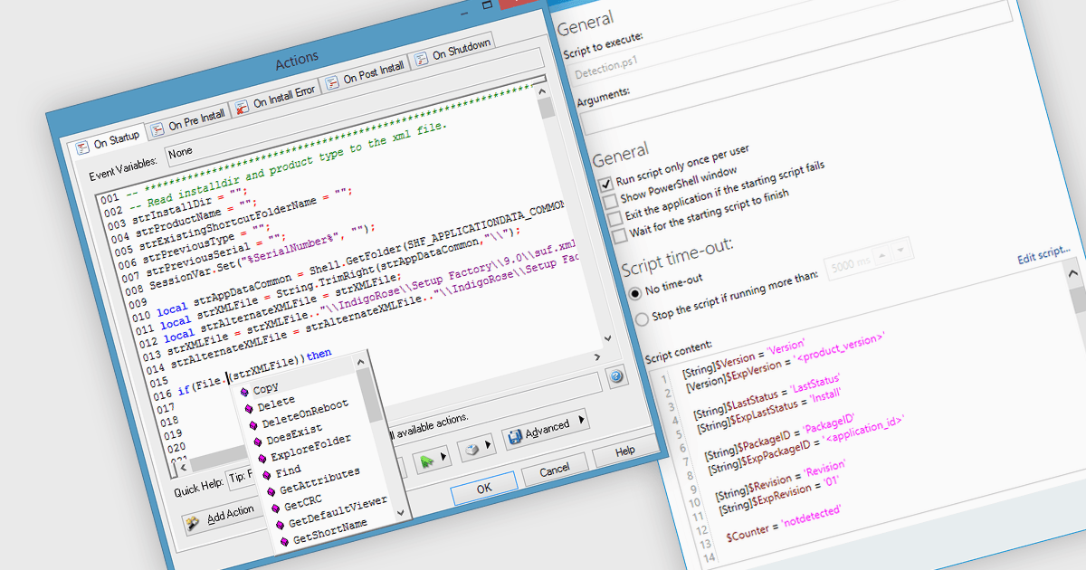 Create Customizable Installers with Scripting 
