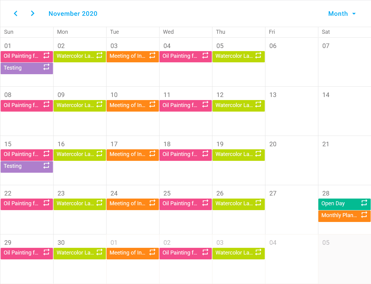 DevExtreme Vue Scheduler 產品圖片 DevExtreme Vue Scheduler 產品圖片
