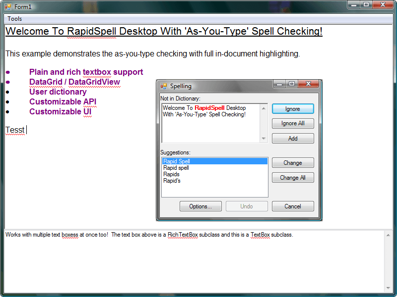 imagem do produto RapidSpell Desktop .NET