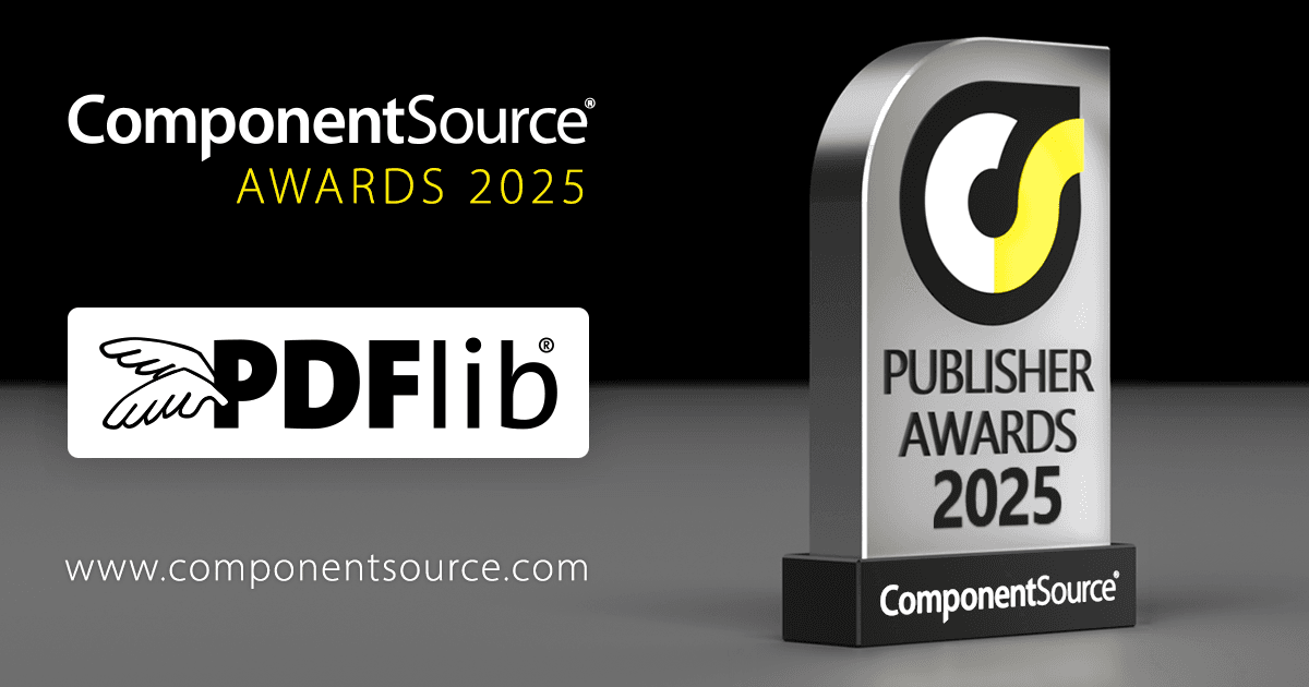 PDFlib remporte un prix ComponentSource
