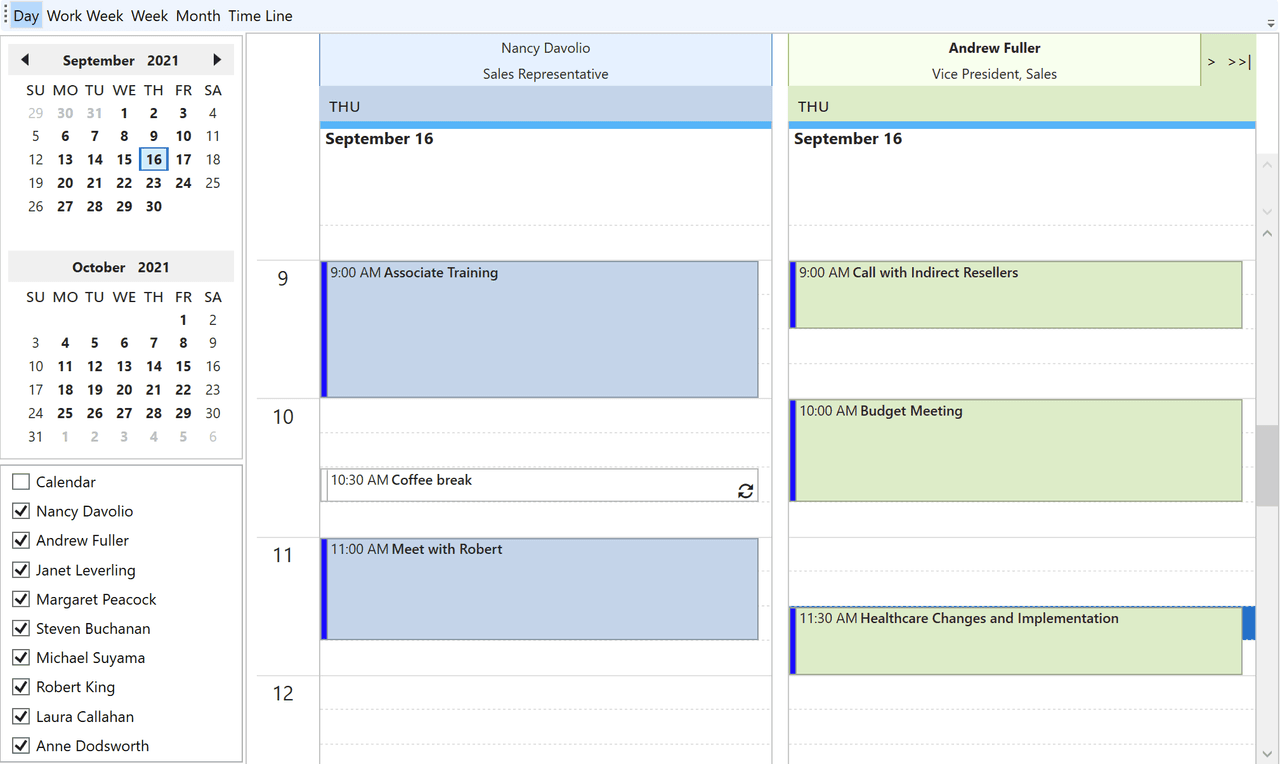 ComponentOne WPF Scheduler product image