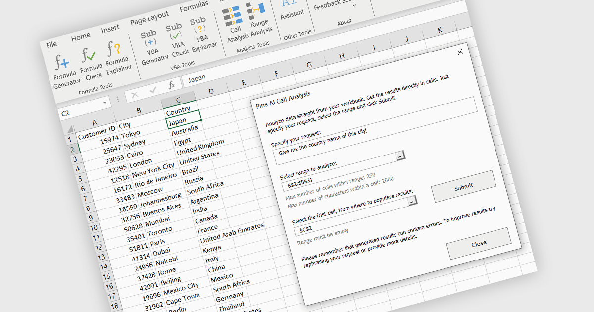Enhance Spreadsheets with AI-Powered Analysis