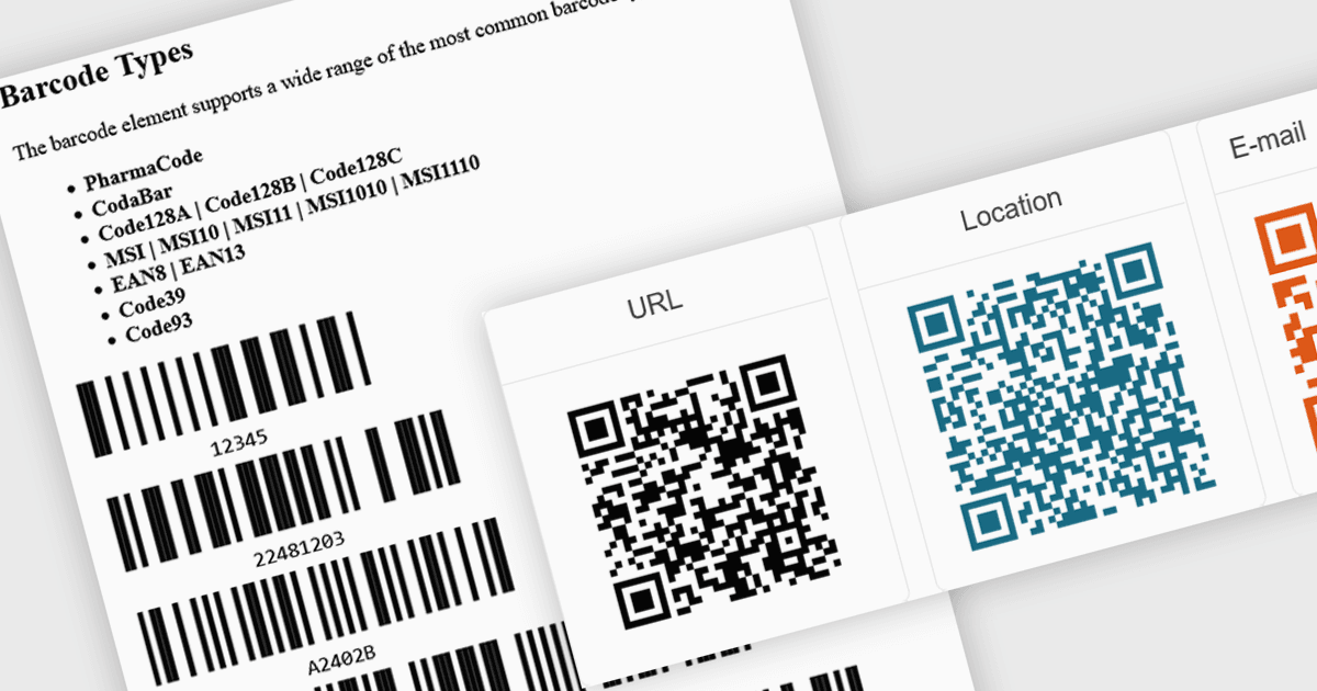Display Barcodes Natively in Angular Apps