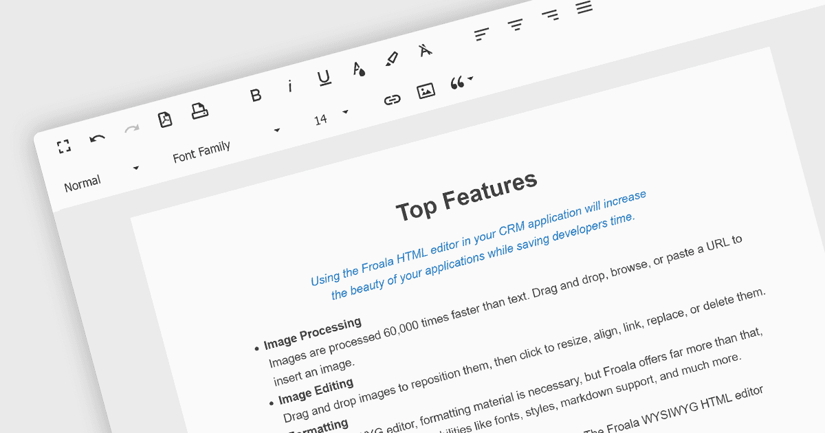 Boost Your CRM with a Powerful WYSIWYG Editor