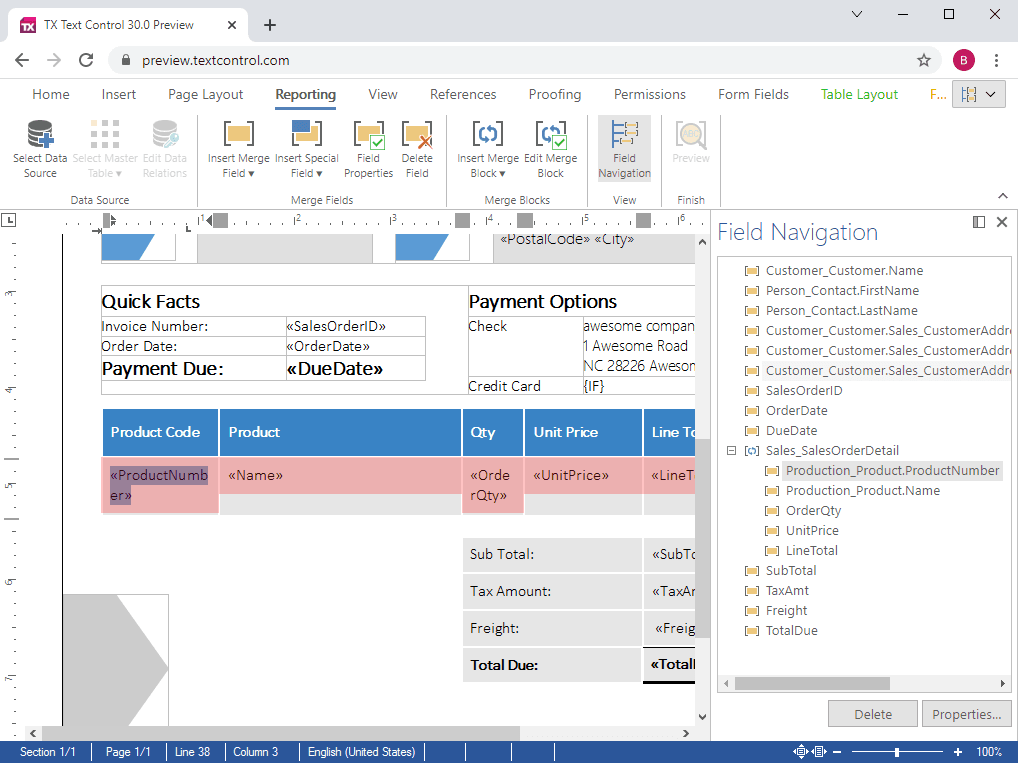 imagen del producto TX Text Control .NET Server for ASP.NET