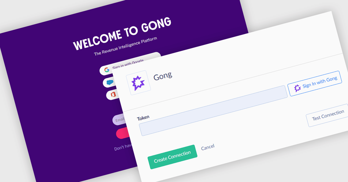 Connect Gong Insights to Your Analytics