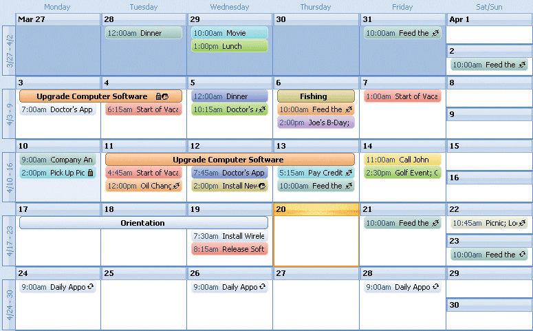Codejock Calendar Visual C++ MFC product image