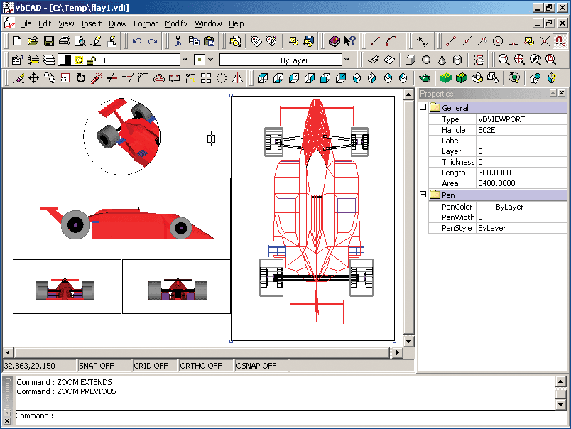 VectorDraw provides two coordinate systems: a fixed coordinate system called the World Coordinate System (WCS) and a moveable coordinate system called the Current Coordinate System (CCS). There is also another coord. system that is the Display Coordinate System (DCS). This coord. system is defined from the posistion (view) that the user looks at the drawing.