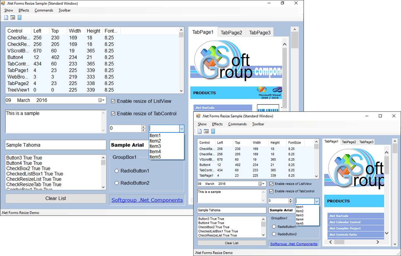 Give your Visual Studio applications resizing and resolution independence.