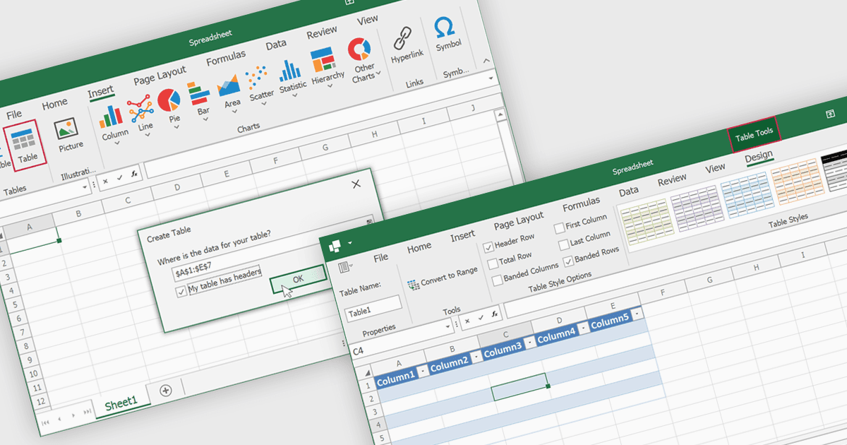 Enhance Data Organization with Tables
