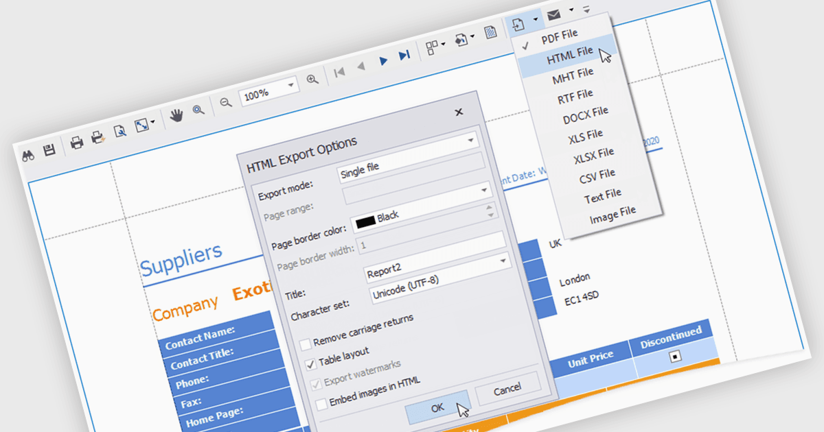 Seamlessly Transform WPF Reports Into HTML