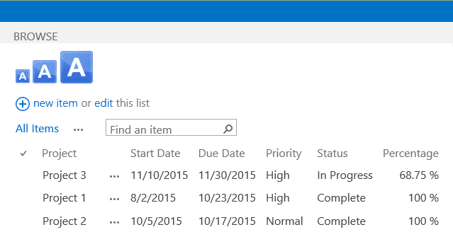Enlarge or reduce the default text size displayed in SharePoint.