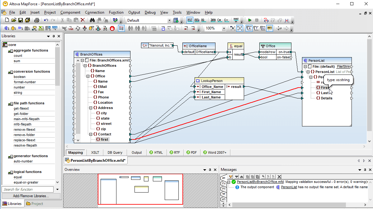 Data mapping tools.