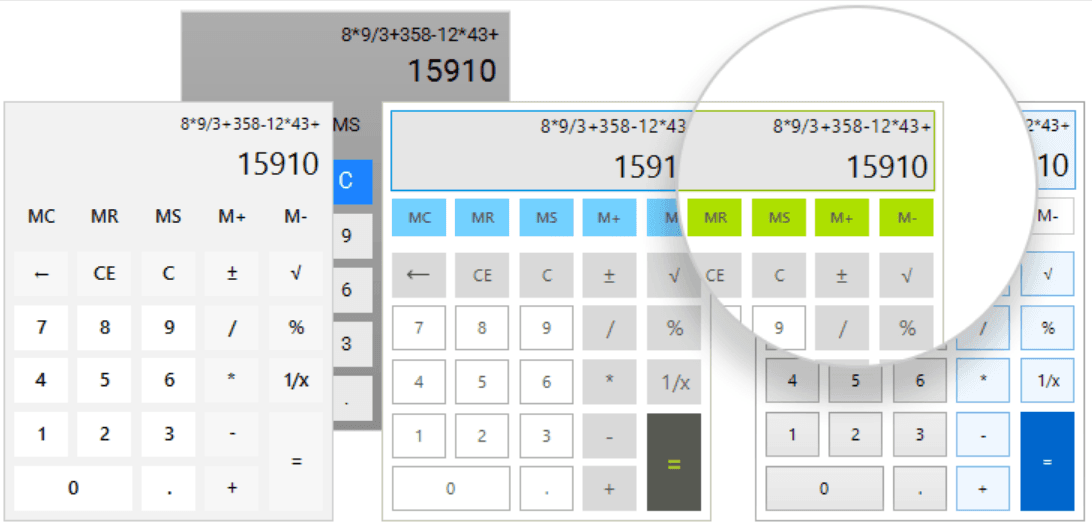 Telerik UI for WinForms Calculator Produktbild Telerik UI for WinForms Calculator Produktbild