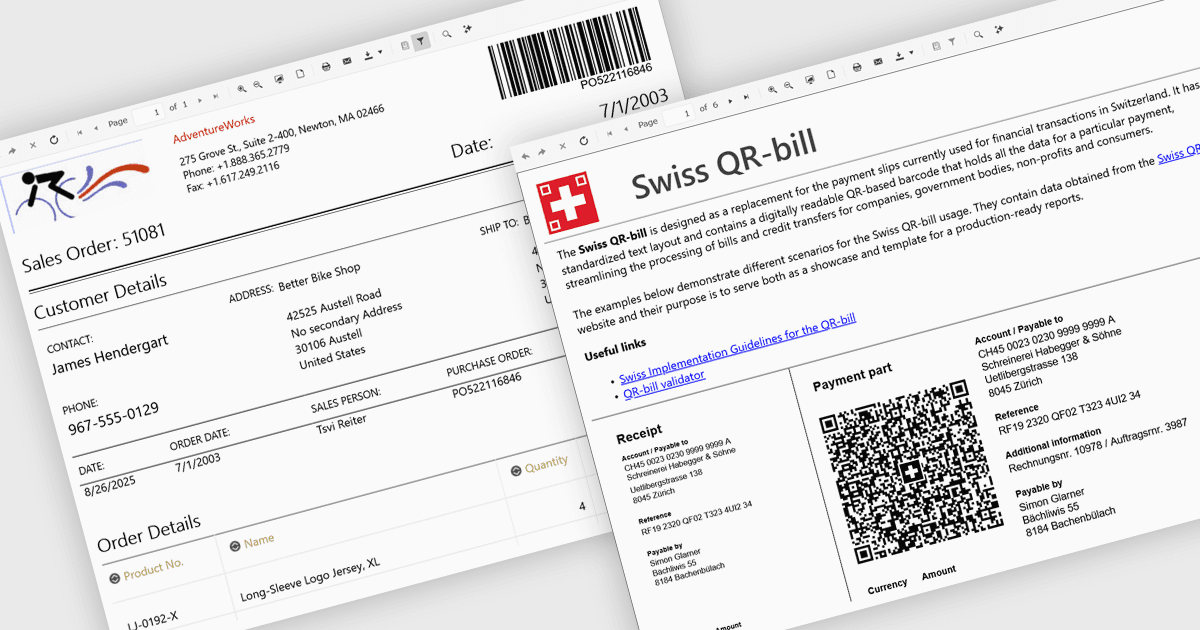 Easily Embed Barcodes in Blazor Reports