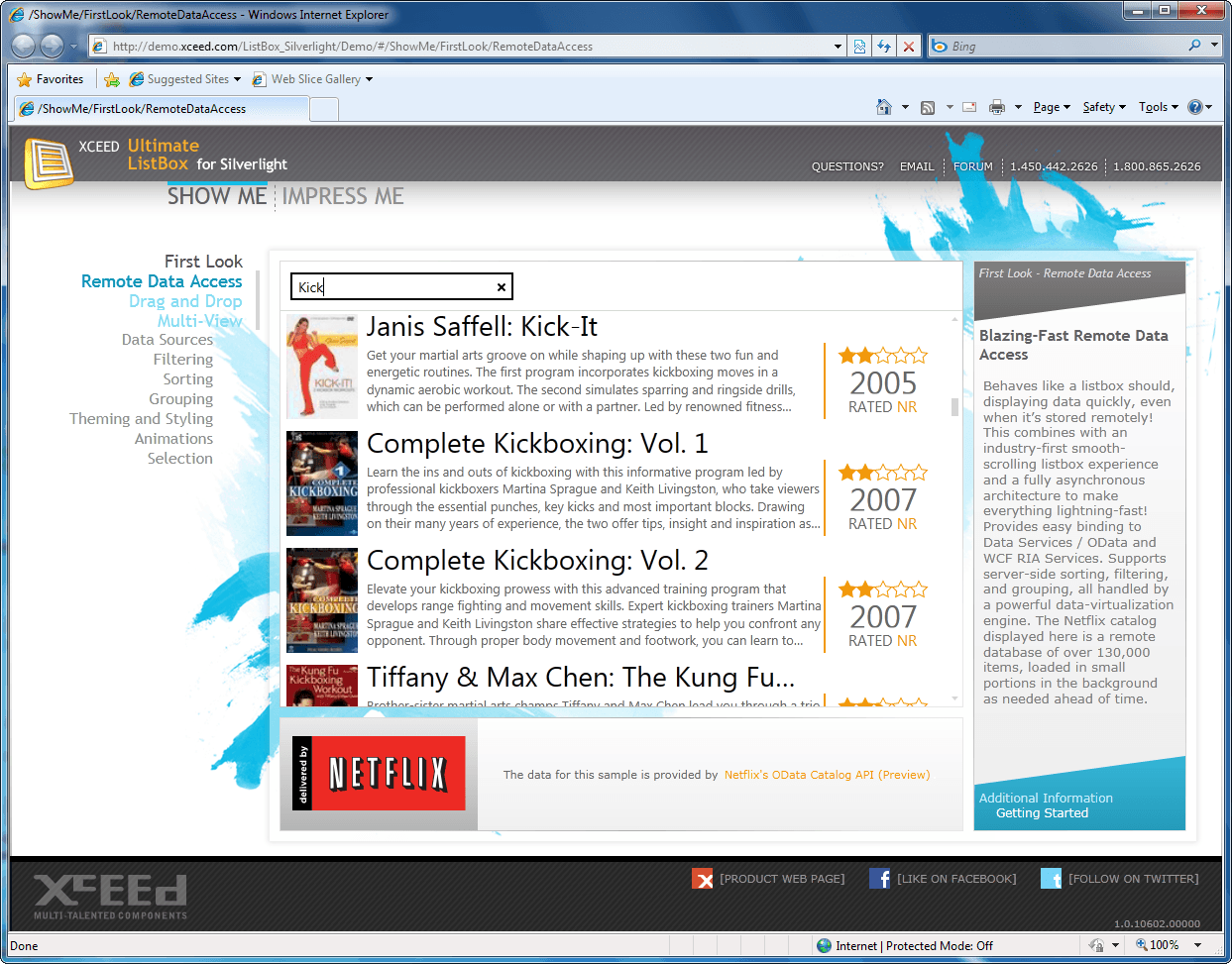 Silverlight ListBox now available