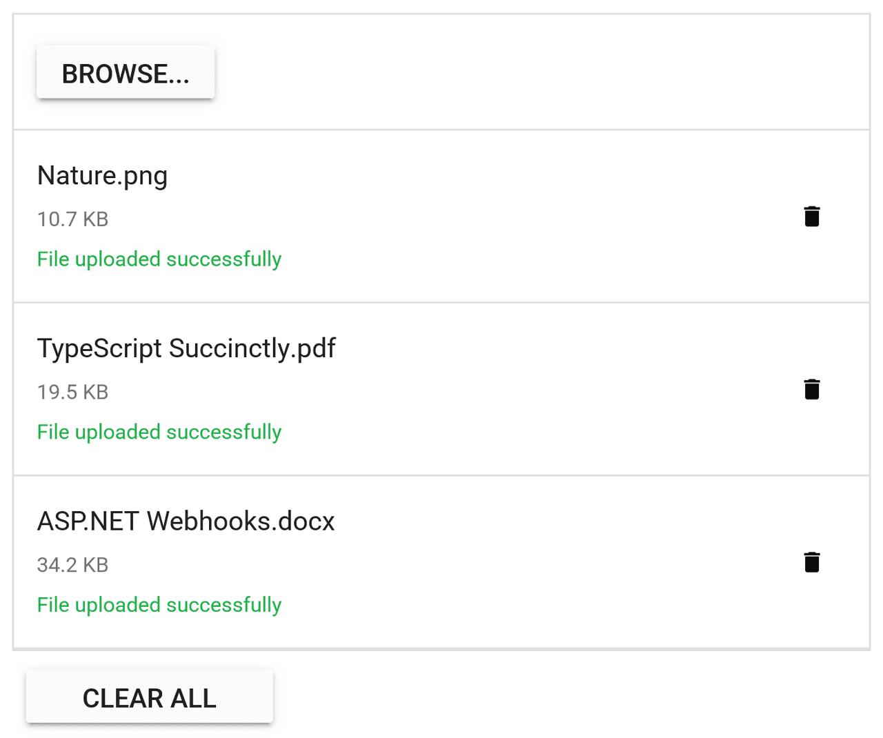 Syncfusion Vue File Upload product image