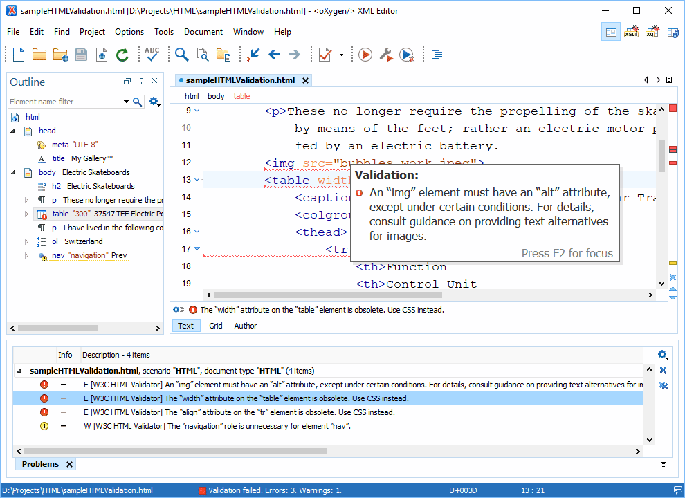 All the tools you need for designing XML Schemas and transformation pipelines.