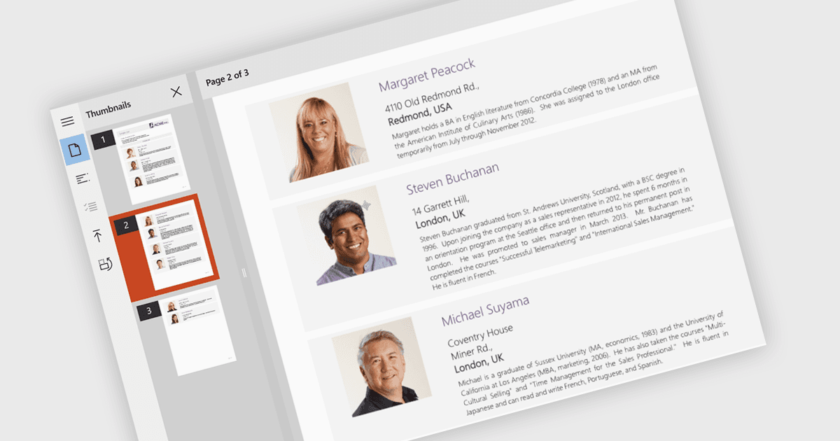 View Reports Directly in WinUI Apps