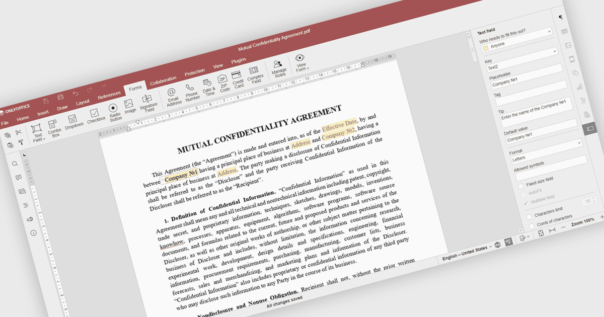 Design Professional Forms with Interactive PDF Fields