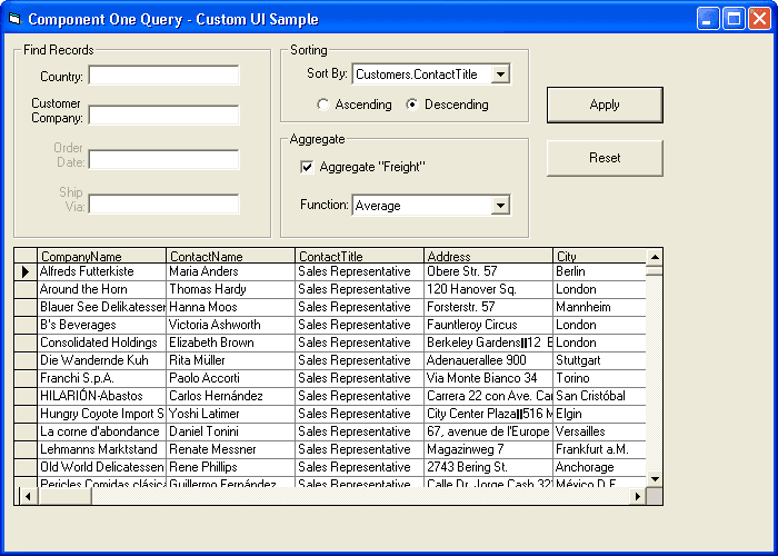 ComponentOne ActiveX Query product image