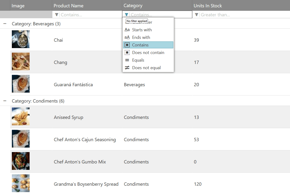 Infragistics Ultimate UI for jQuery Data Grid product image
