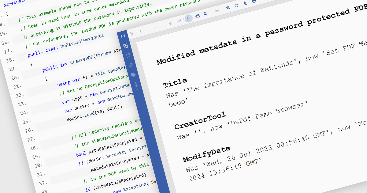 Improve PDF Search Functionality via Metadata