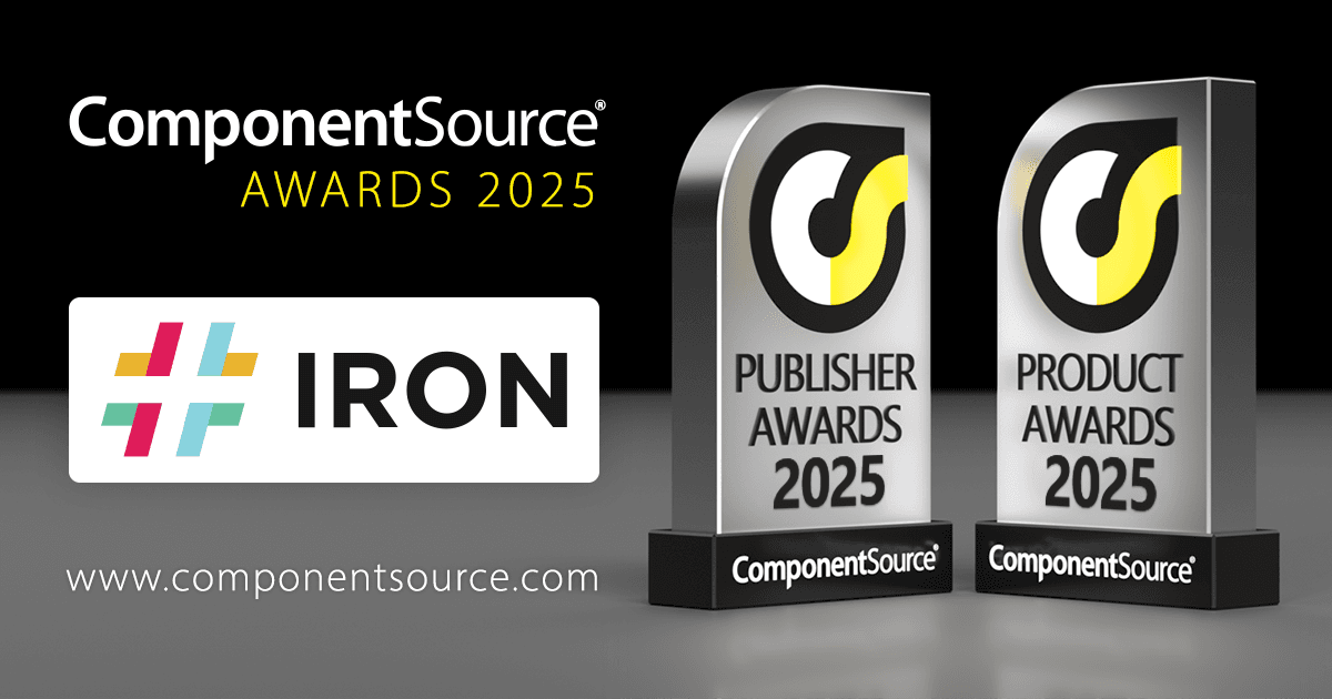 Iron Software Gana Dos Premios ComponentSource
