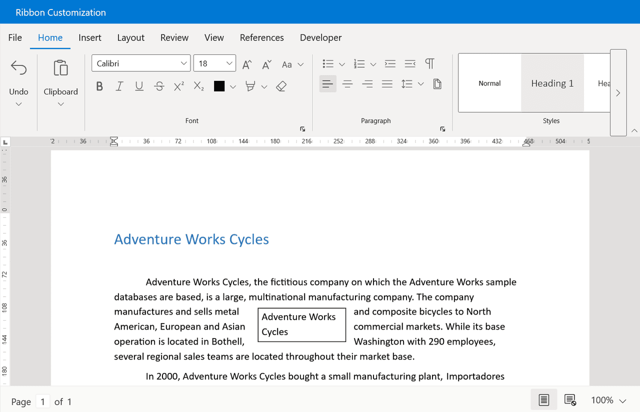 Syncfusion Blazor DOCX Editor SDK product image