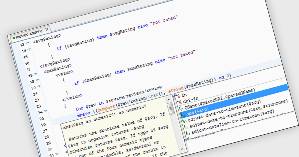 Boost XQuery Development with a Dedicated Editor