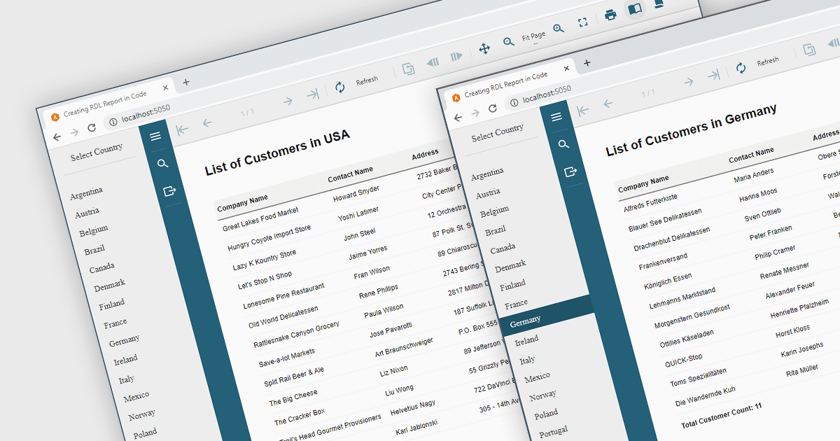 Create an RDL Report in .NET C# Code