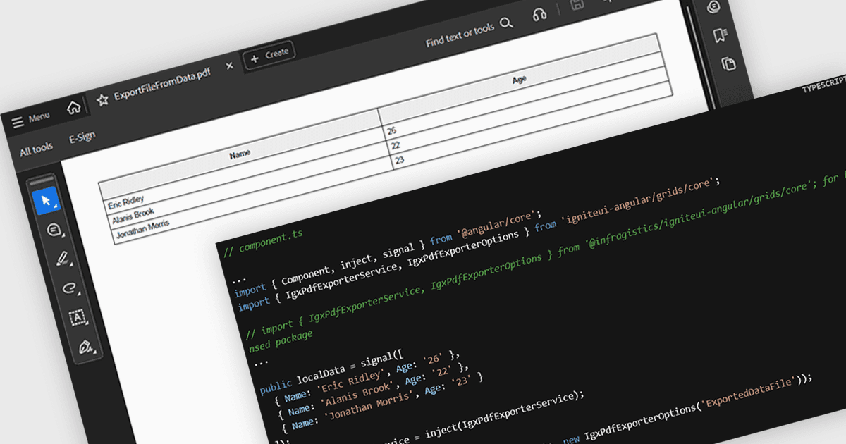 Exportieren Sie Grid-Daten mühelos nach PDF in Angular-Apps
