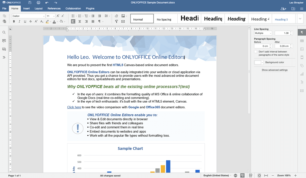 imagen del producto ONLYOFFICE Docs Developer Edition