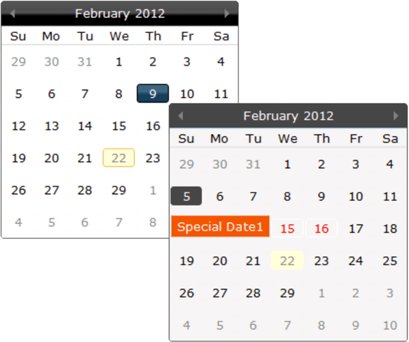image du produit jQWidgets jQuery Calendar