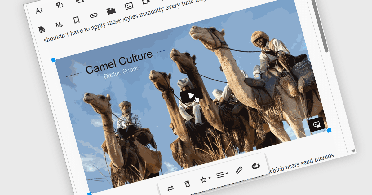 Simplify Video Embedding in Rich Text