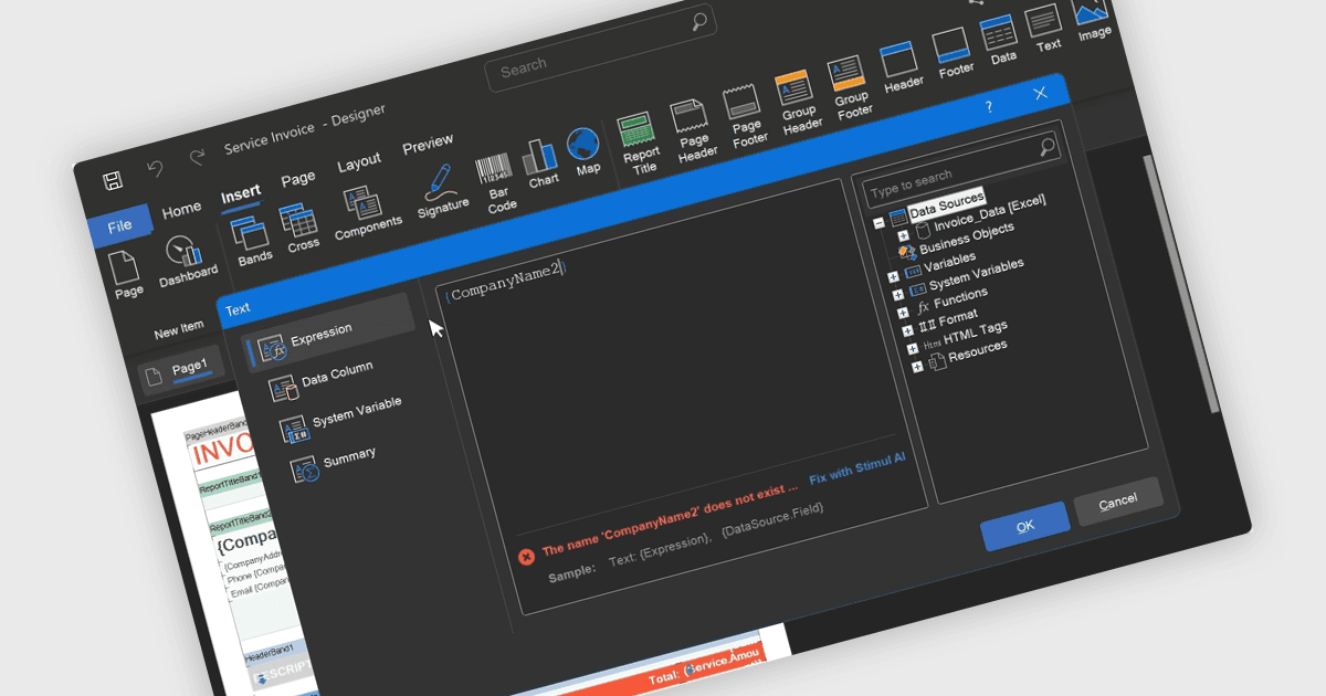 Build Reports Faster with Live Expression Feedback