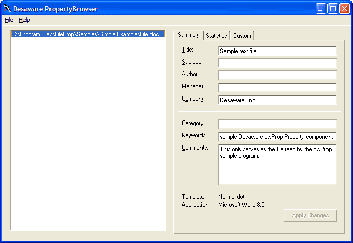 Integrate file property management into your applications.