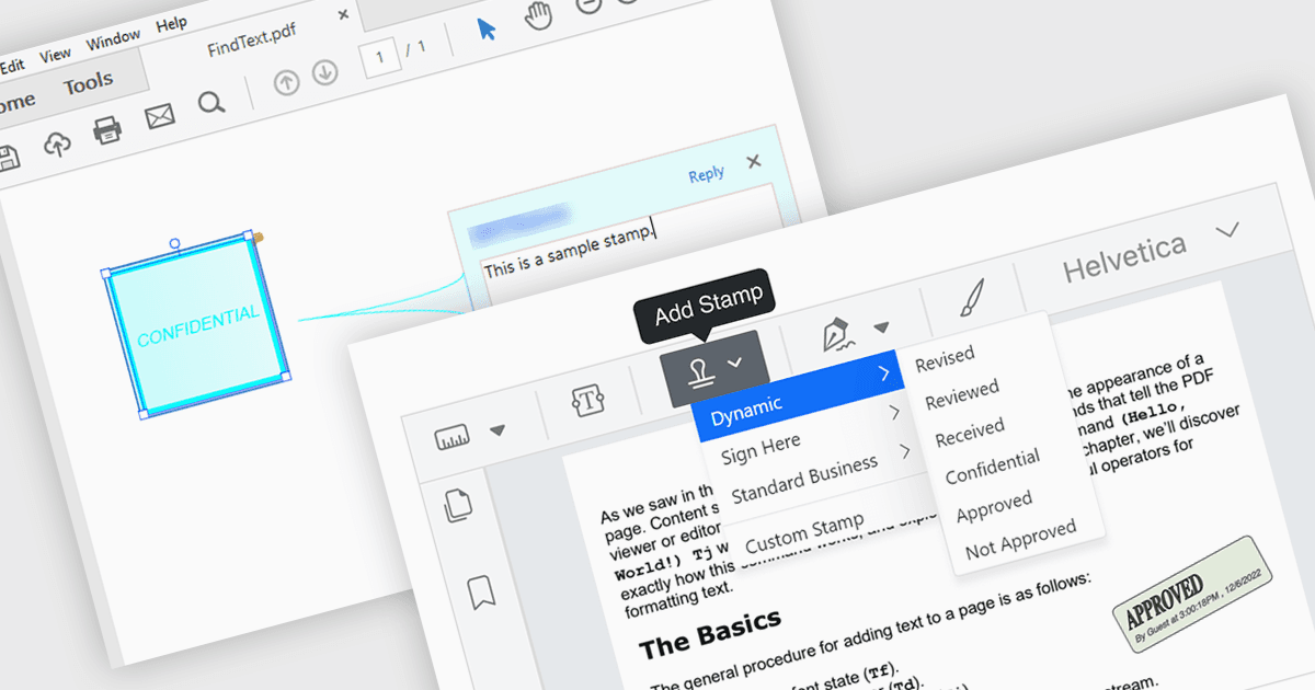 Standardize PDF Review with Stamps