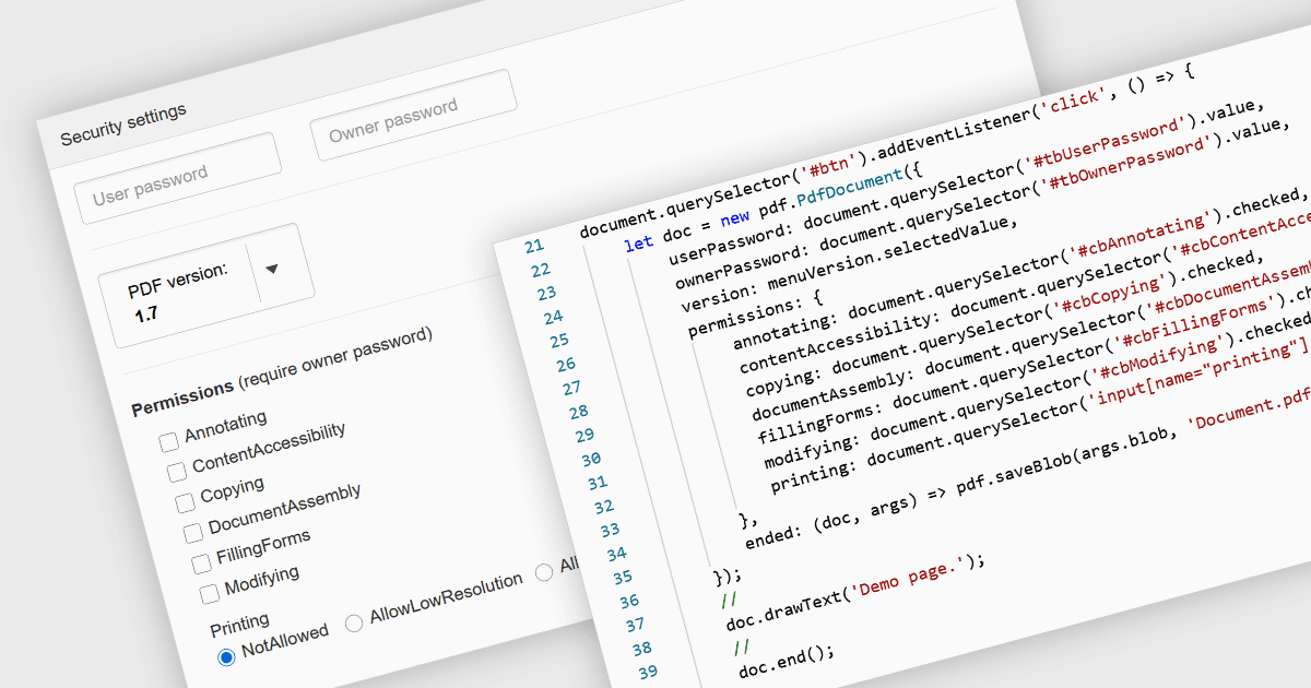 Secure PDF Files with Password Protection