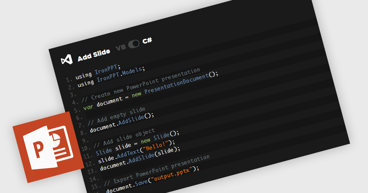 Edit Presentations with a User-Friendly .NET Interface