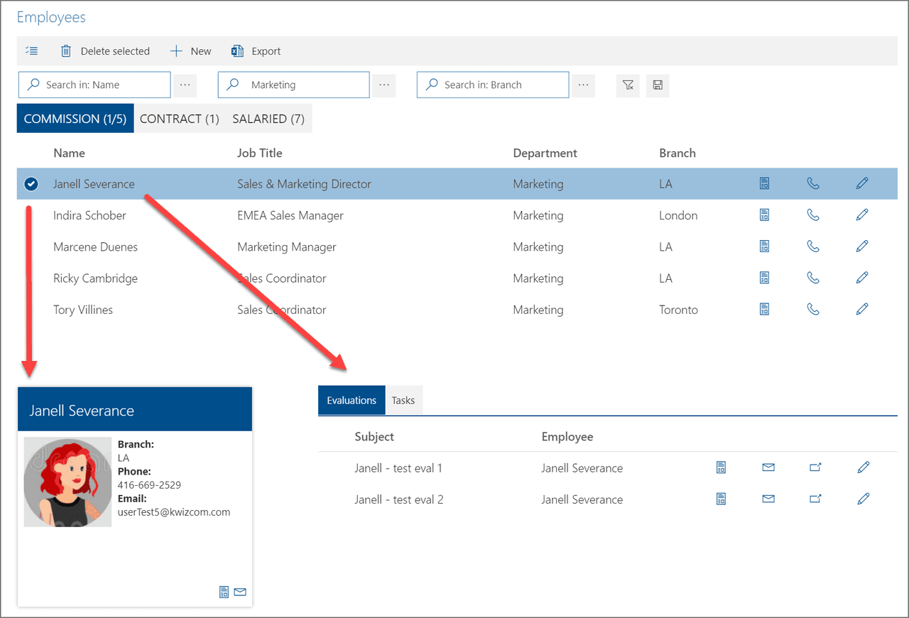 Set up a Data View Plus web part as a filter provider.