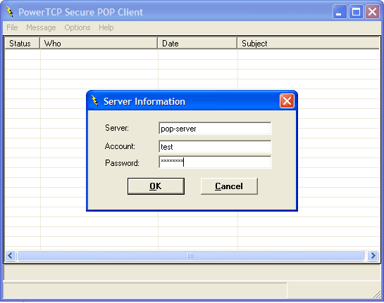 Use the SecurePop component to download mail from a secure POP server.