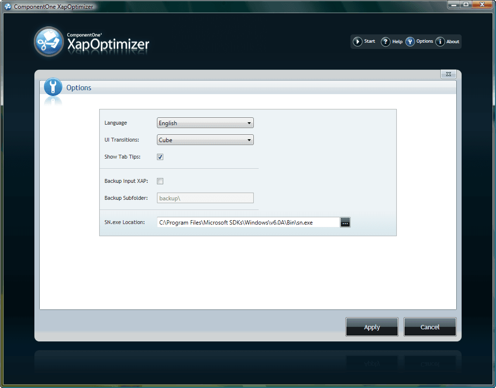 ComponentOne XAP Optimizer 產品圖片