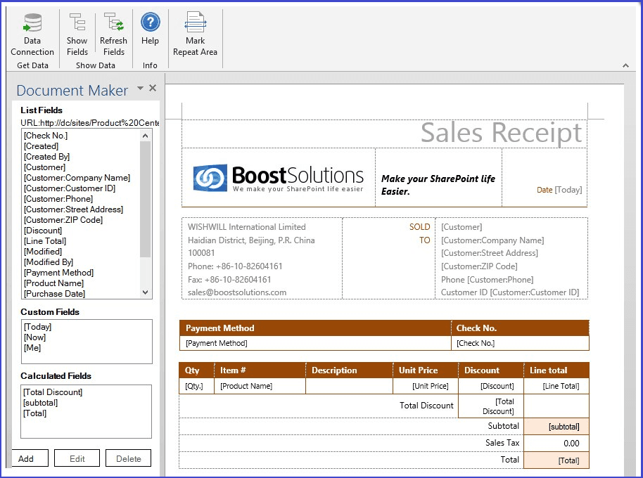 SharePoint Document Maker released