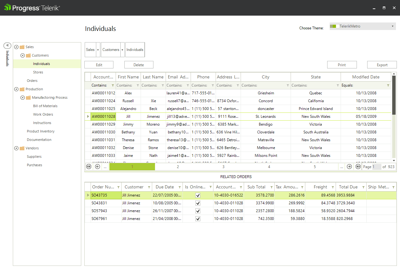 Telerik UI for WinForms 產品圖片