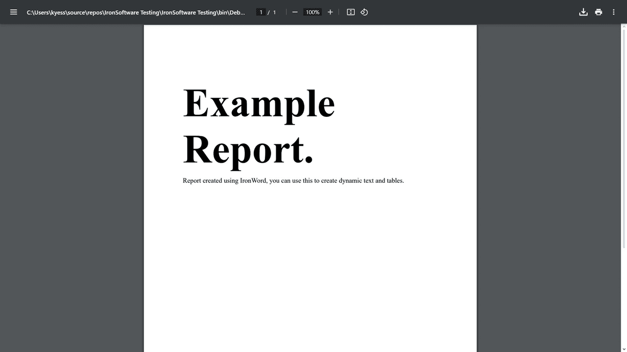 Convert Word to PDF
