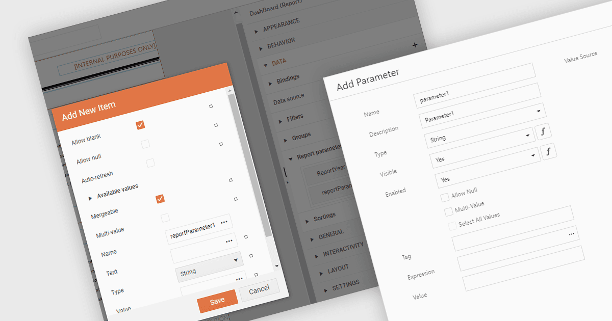 Use Dialog Forms to Set Report Parameters