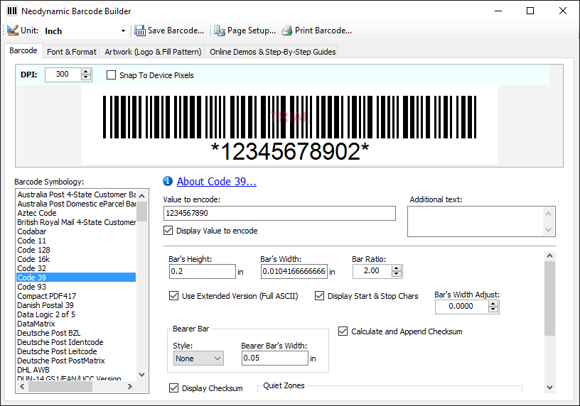 Add an advanced barcode image generation to your .NET Windows Forms applications.